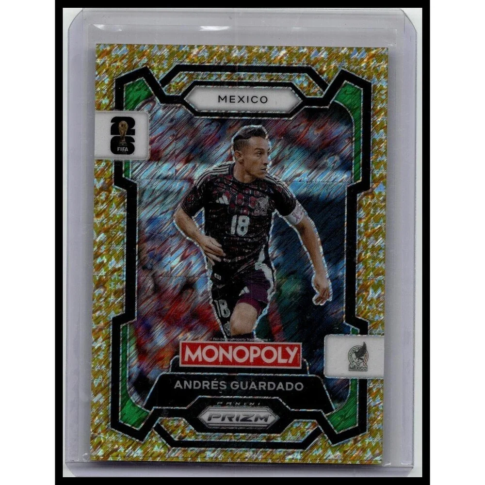 2026 Panini Prizm Cup Andrés Guardado Gold Big Money Shimmer Prizms #/500